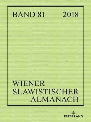 cover image of Wiener Slawistischer Almanach Band 81/2018